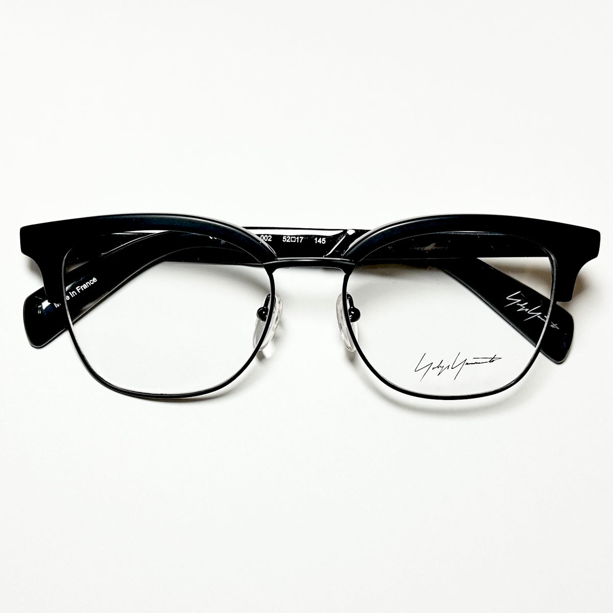 Yohji Yamamoto YY3011 002 Men's Eyeglasses Frame in Matt Black - Authentic New
