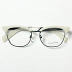 Yohji Yamamoto YY3011 867 Men's Eyeglasses Frame in White Marble - Authentic New