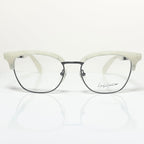 Yohji Yamamoto YY3011 867 Men's Eyeglasses Frame in White Marble - Authentic New