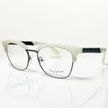 Yohji Yamamoto YY3011 867 Men's Eyeglasses Frame in White Marble - Authentic New