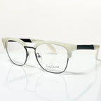 Yohji Yamamoto YY3011 867 Men's Eyeglasses Frame in White Marble - Authentic New