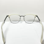 Yohji Yamamoto YY3011 867 Men's Eyeglasses Frame in White Marble - Authentic New