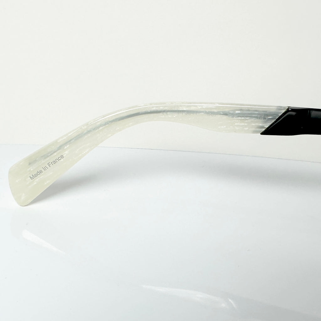 Yohji Yamamoto YY3011 867 Men's Eyeglasses Frame in White Marble - Authentic New