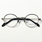 Yohji Yamamoto YY19-0028 6 Round Eyeglasses Frame in Gold/Black - Authentic New