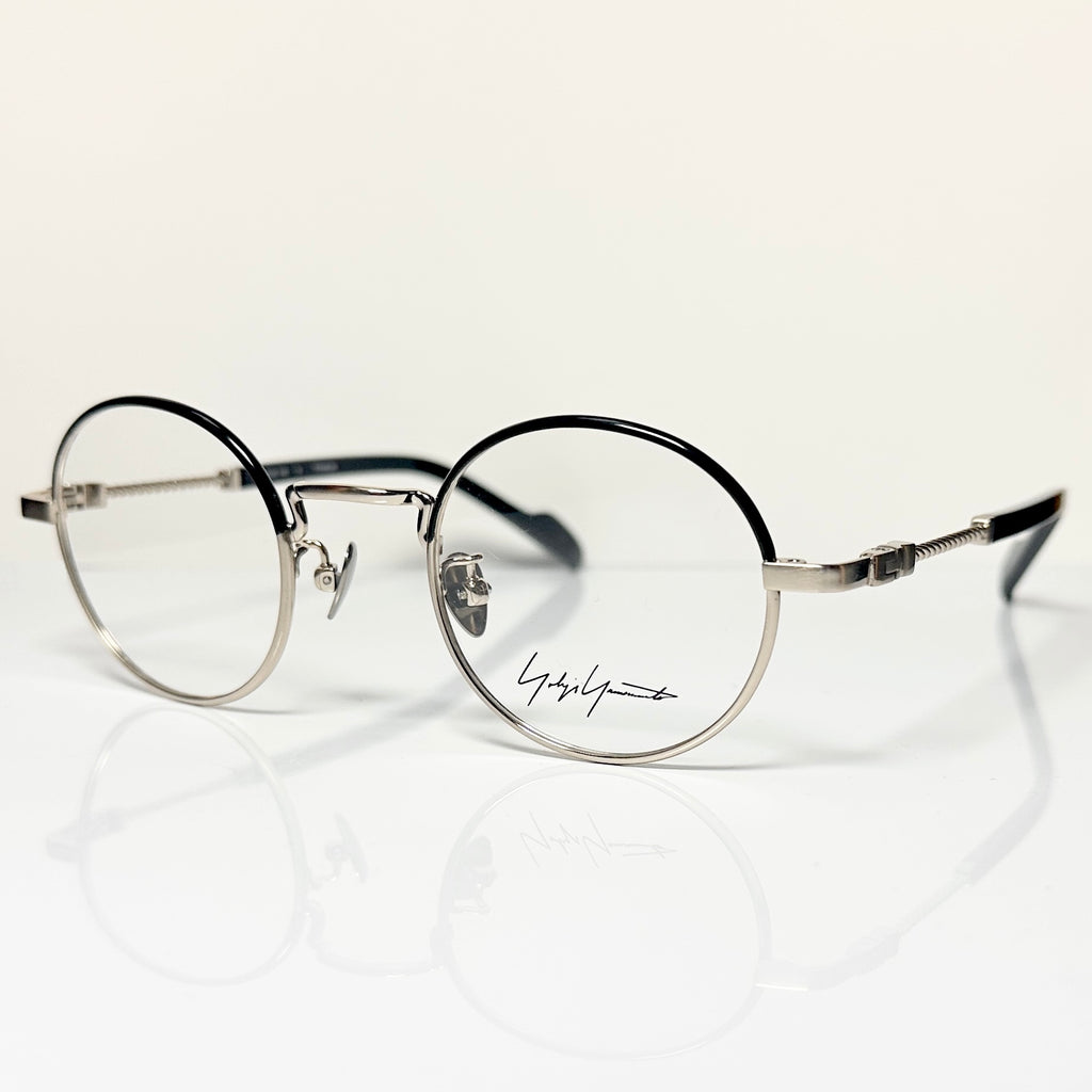 Yohji Yamamoto YY19-0028 6 Round Eyeglasses Frame in Gold/Black - Authentic New