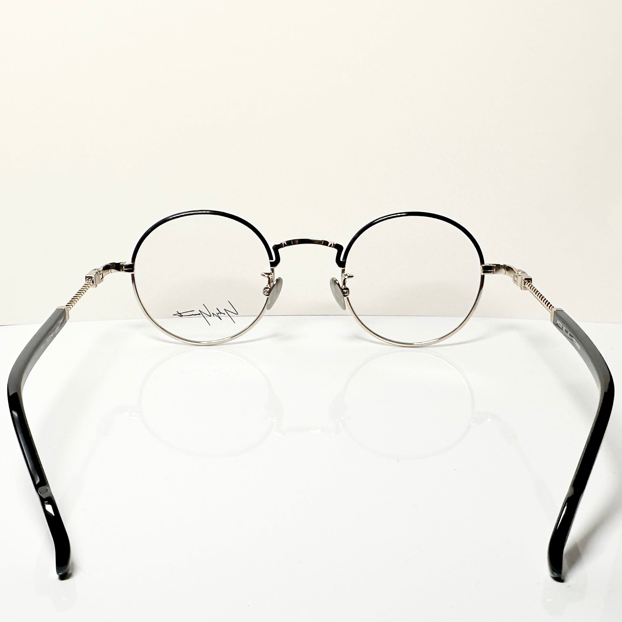 Yohji Yamamoto YY19-0028 6 Round Eyeglasses Frame in Gold/Black - Authentic New