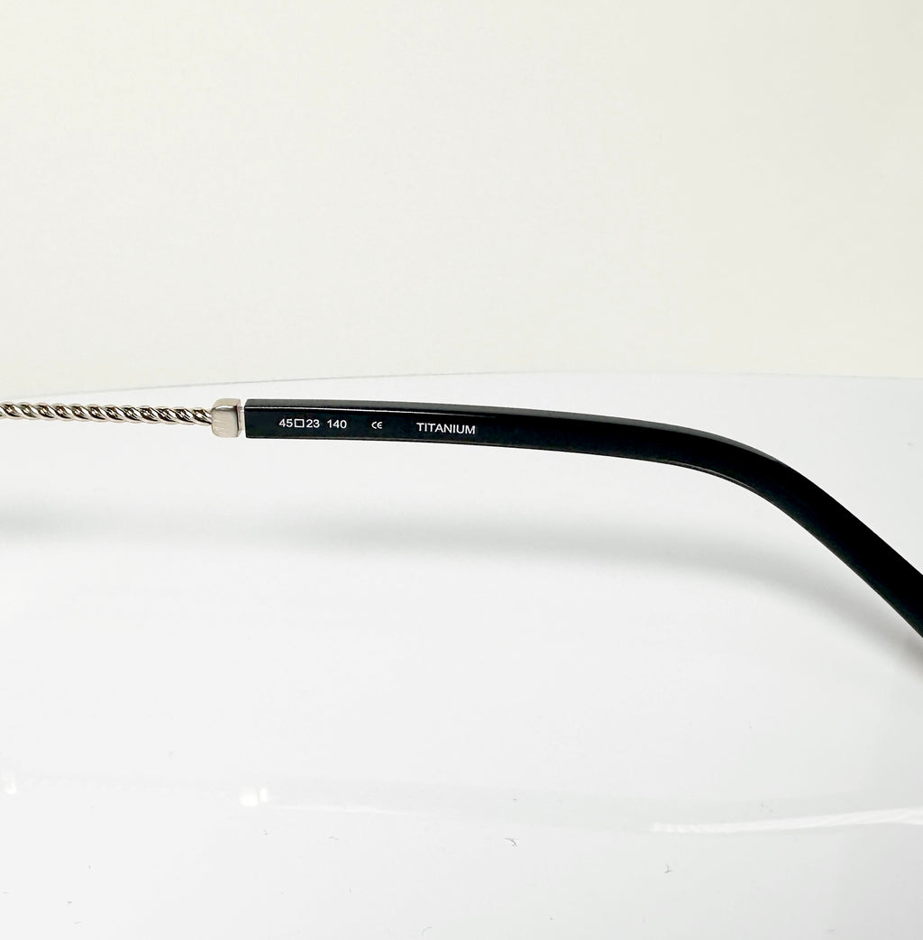 Yohji Yamamoto YY19-0028 6 Round Eyeglasses Frame in Gold/Black - Authentic New
