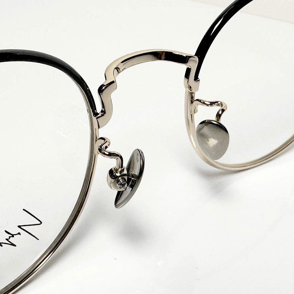 Yohji Yamamoto YY19-0028 6 Round Eyeglasses Frame in Gold/Black - Authentic New