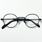 Yohji Yamamoto YY19-0028 1 Round Eyeglasses Frame in Black - Authentic New