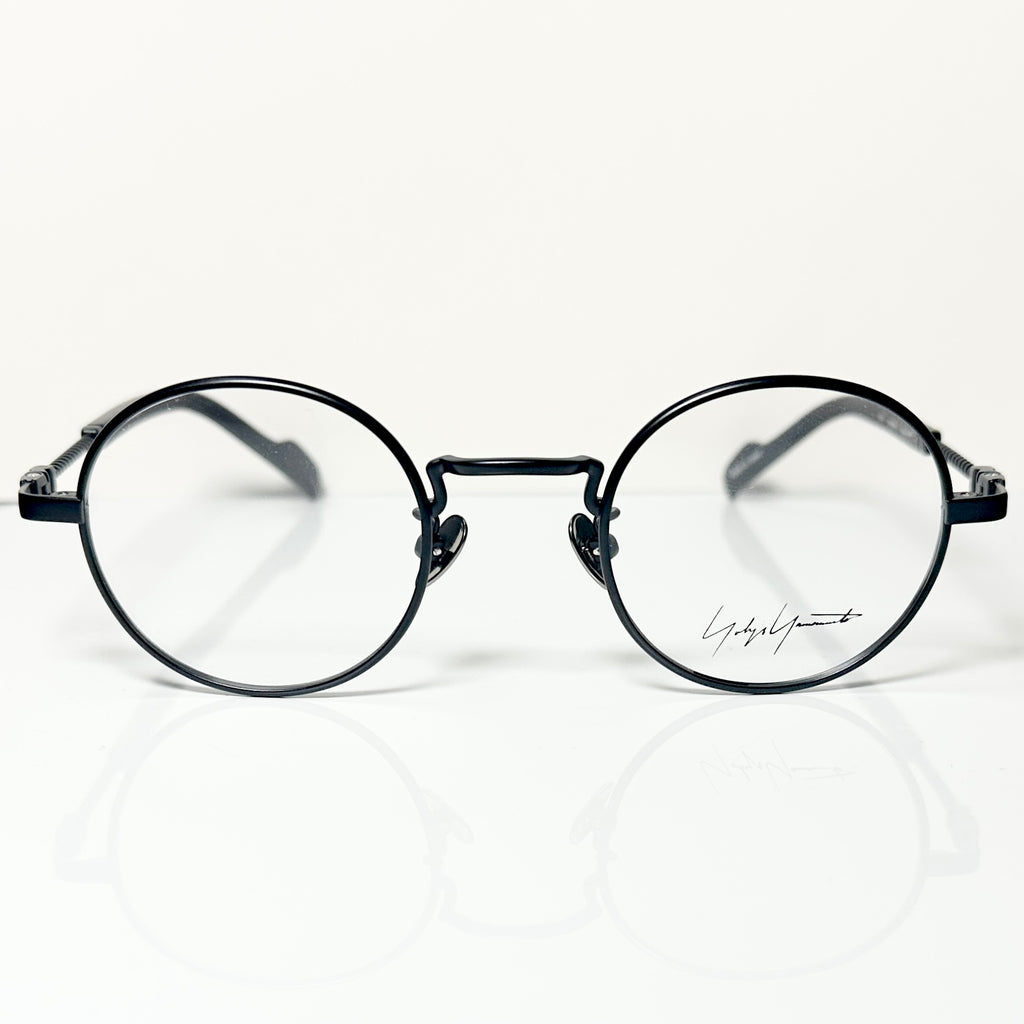 Yohji Yamamoto YY19-0028 1 Round Eyeglasses Frame in Black - Authentic New