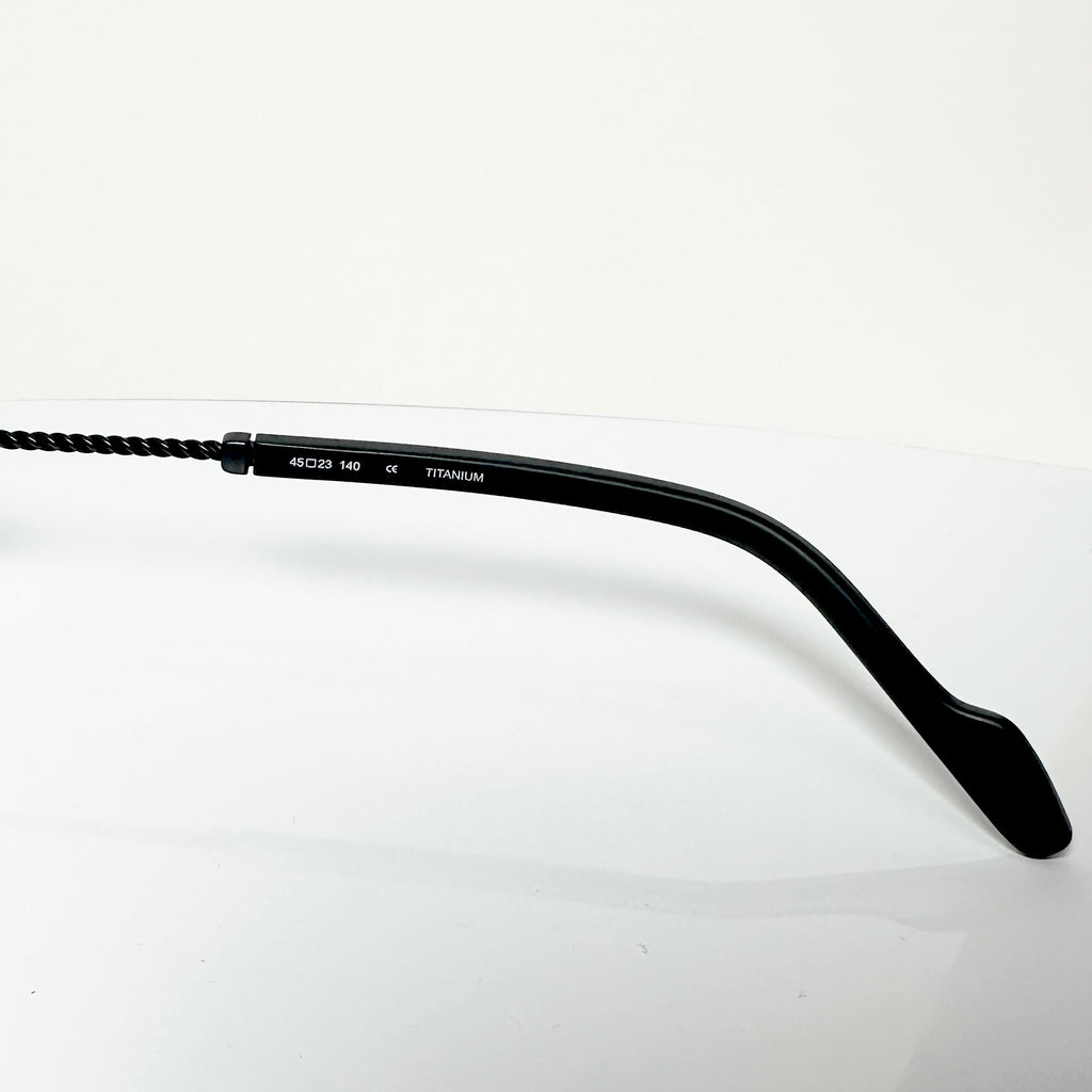 Yohji Yamamoto YY19-0028 1 Round Eyeglasses Frame in Black - Authentic New