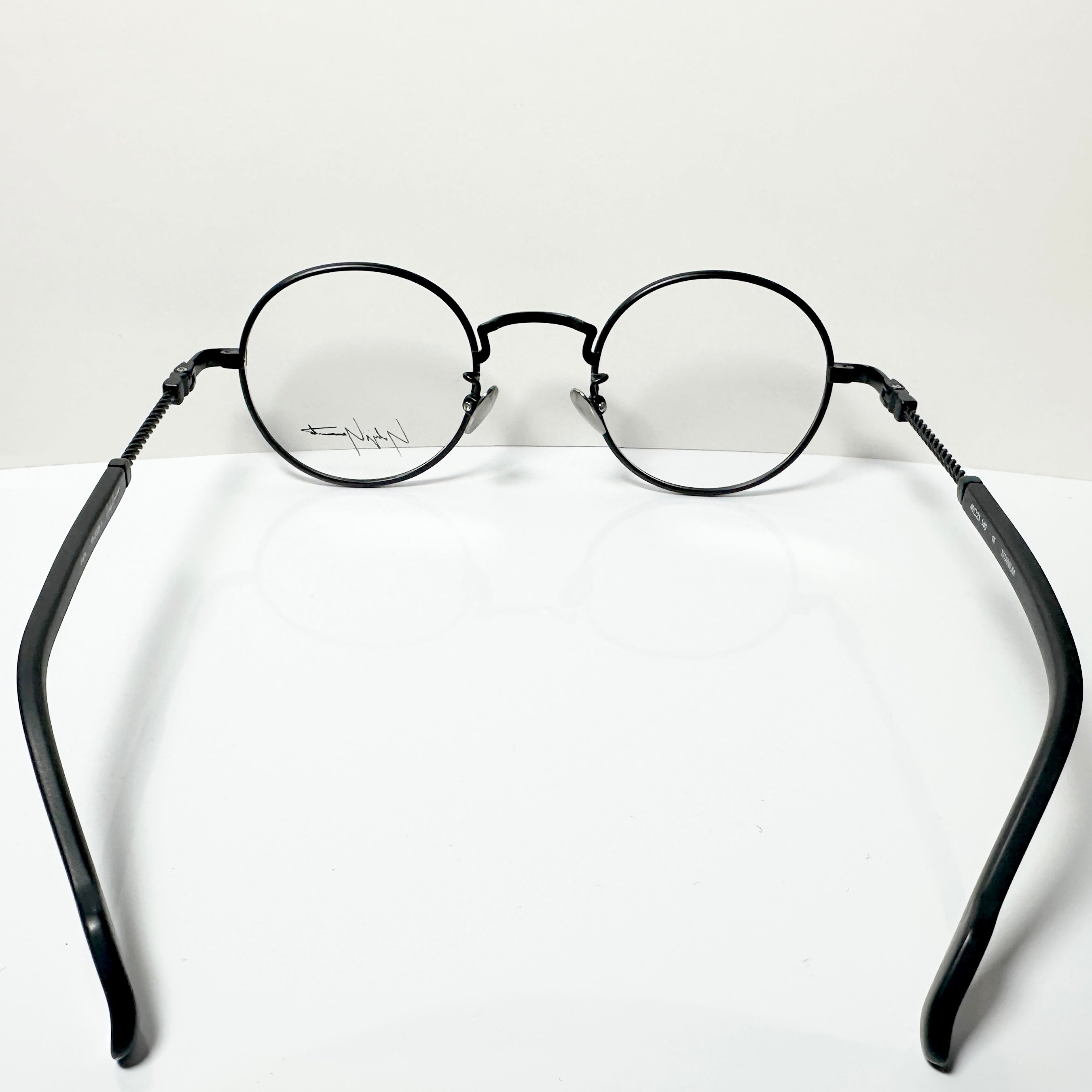 Yohji Yamamoto YY19-0028 1 Round Eyeglasses Frame in Black - Authentic New