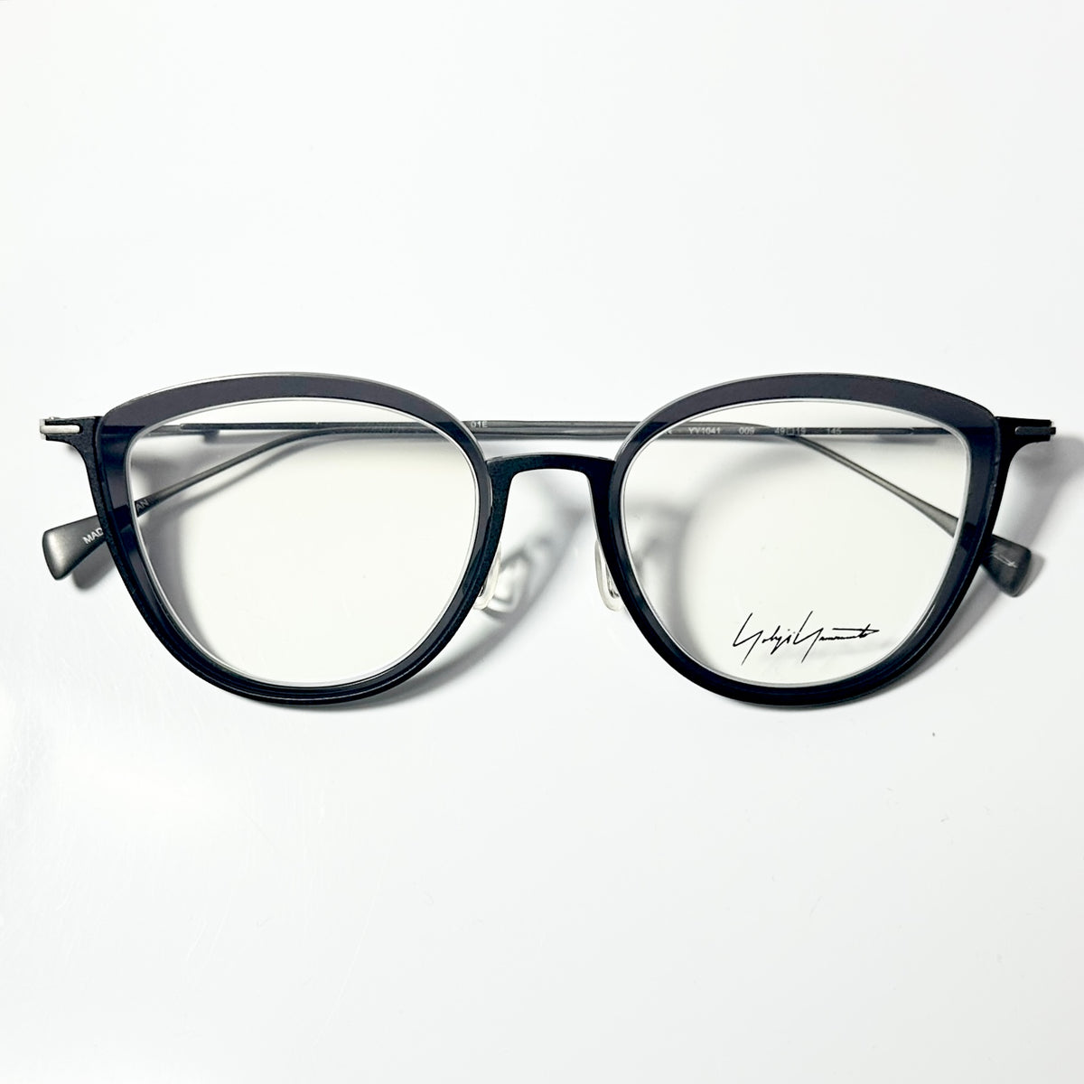 Yohji Yamamoto YY1041 009 Unisex Eyeglasses Frame in Grey/Black - Authentic New