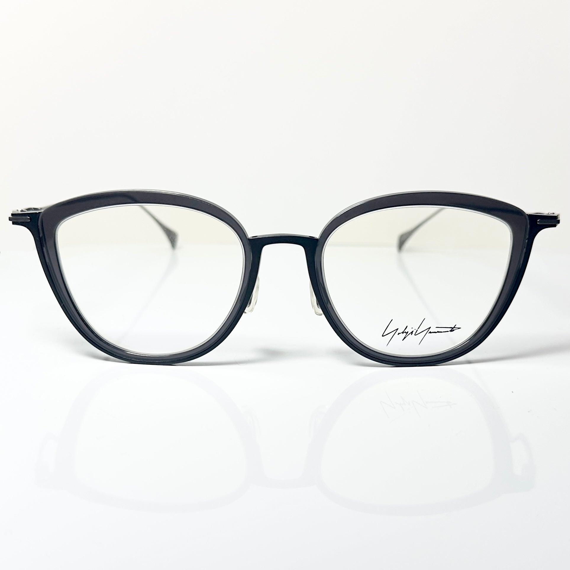 Yohji Yamamoto YY1041 009 Unisex Eyeglasses Frame in Grey/Black - Authentic New