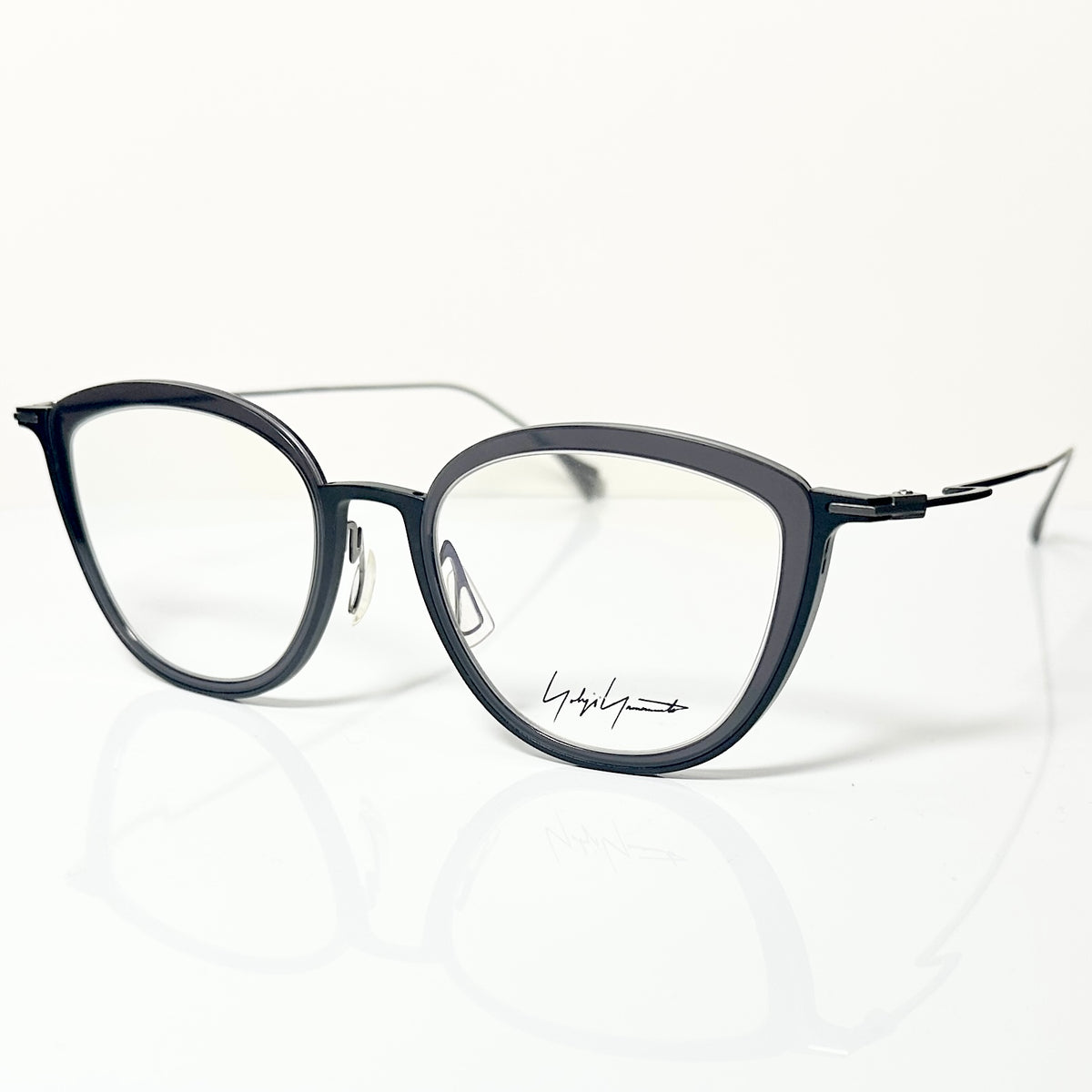 Yohji Yamamoto YY1041 009 Unisex Eyeglasses Frame in Grey/Black - Authentic New