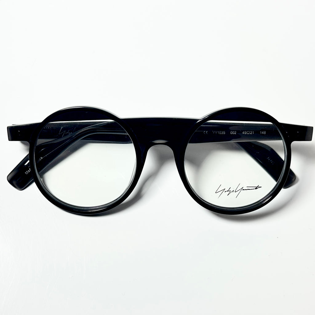 Yohji Yamamoto YY1035 002 Men's Eyeglasses Frame in Black - Authentic New