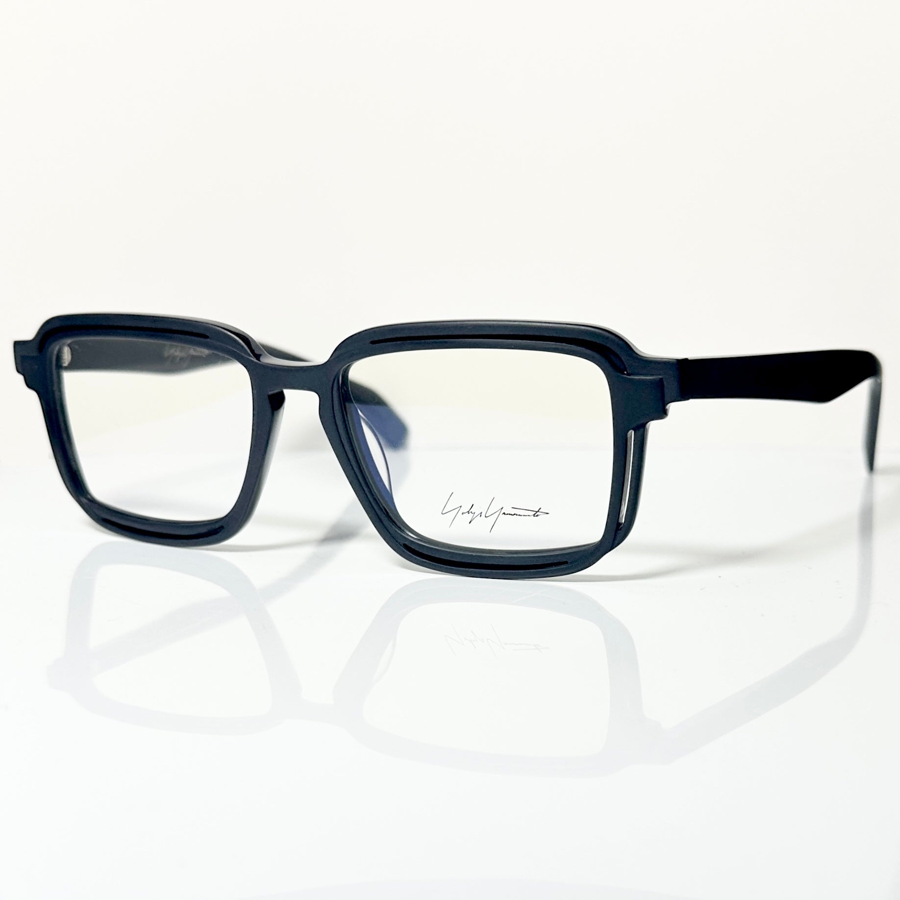 Yohji Yamamoto YY1038 613 Men's Eyeglasses Frame in Matt Black - Authentic New