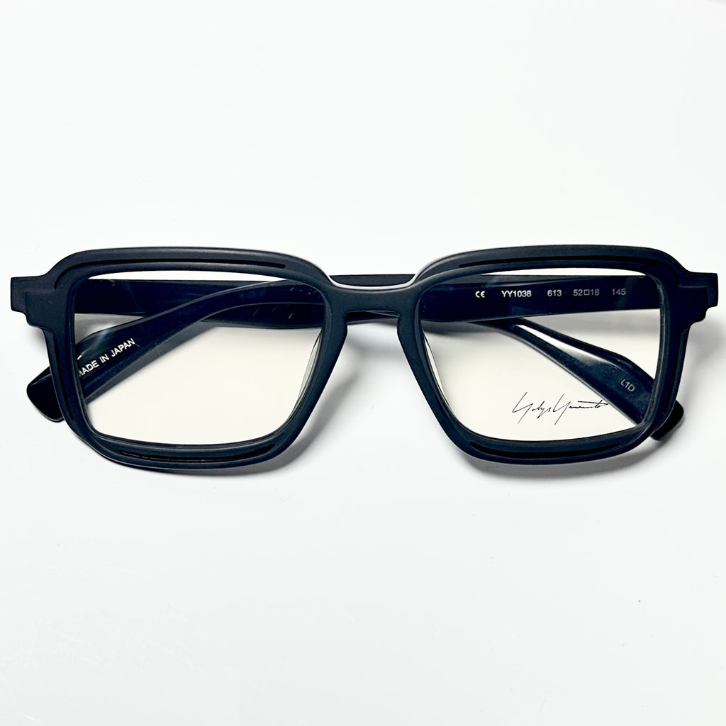 Yohji Yamamoto YY1038 613 Men's Eyeglasses Frame in Matt Black - Authentic New