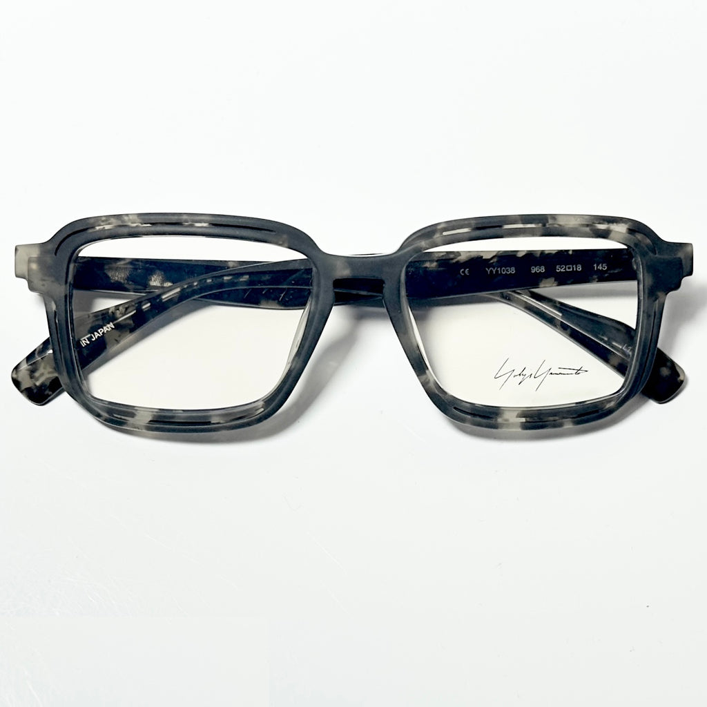 Yohji Yamamoto YY1038 932 Men's Eyeglasses Frame in Grey/Black - Authentic New