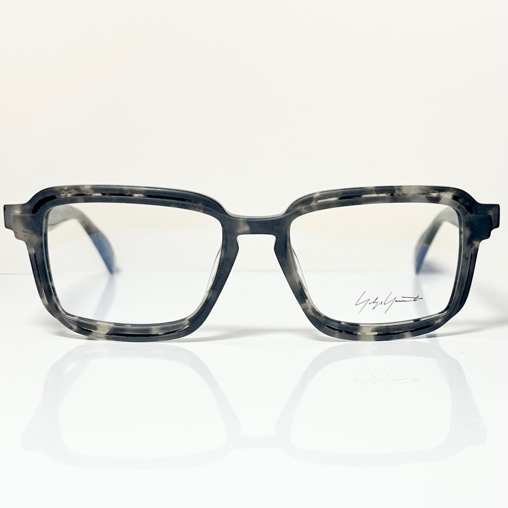 Yohji Yamamoto YY1038 932 Men's Eyeglasses Frame in Grey/Black - Authentic New