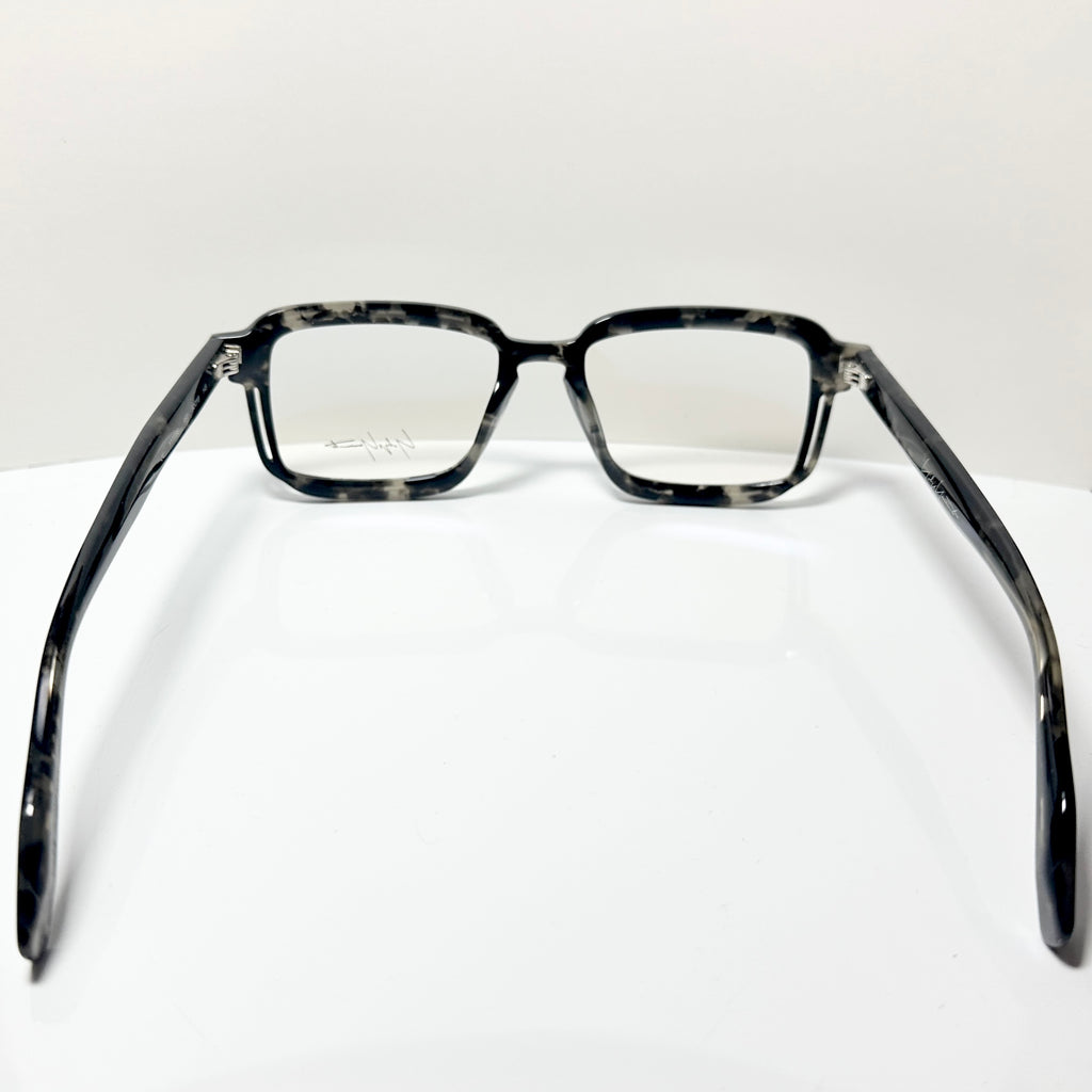 Yohji Yamamoto YY1038 932 Men's Eyeglasses Frame in Grey/Black - Authentic New