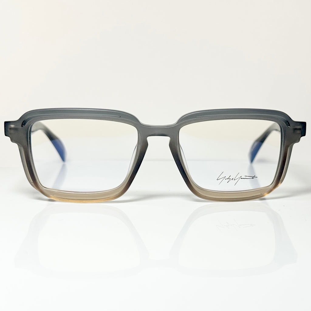 Yohji Yamamoto YY1038 932 Men's Eyeglasses Frame Matt Grey/Brown - Authentic New
