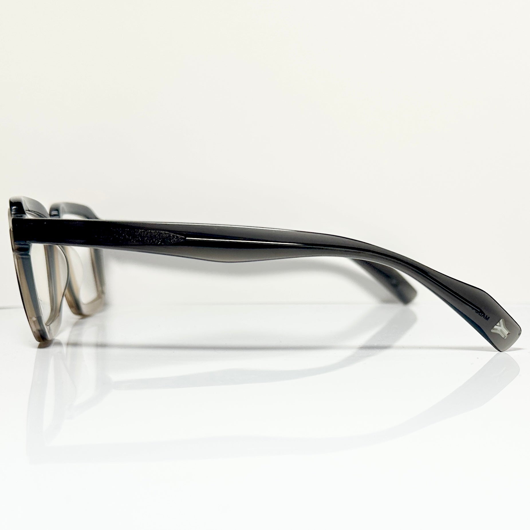 Yohji Yamamoto YY1038 932 Men's Eyeglasses Frame Matt Grey/Brown - Authentic New