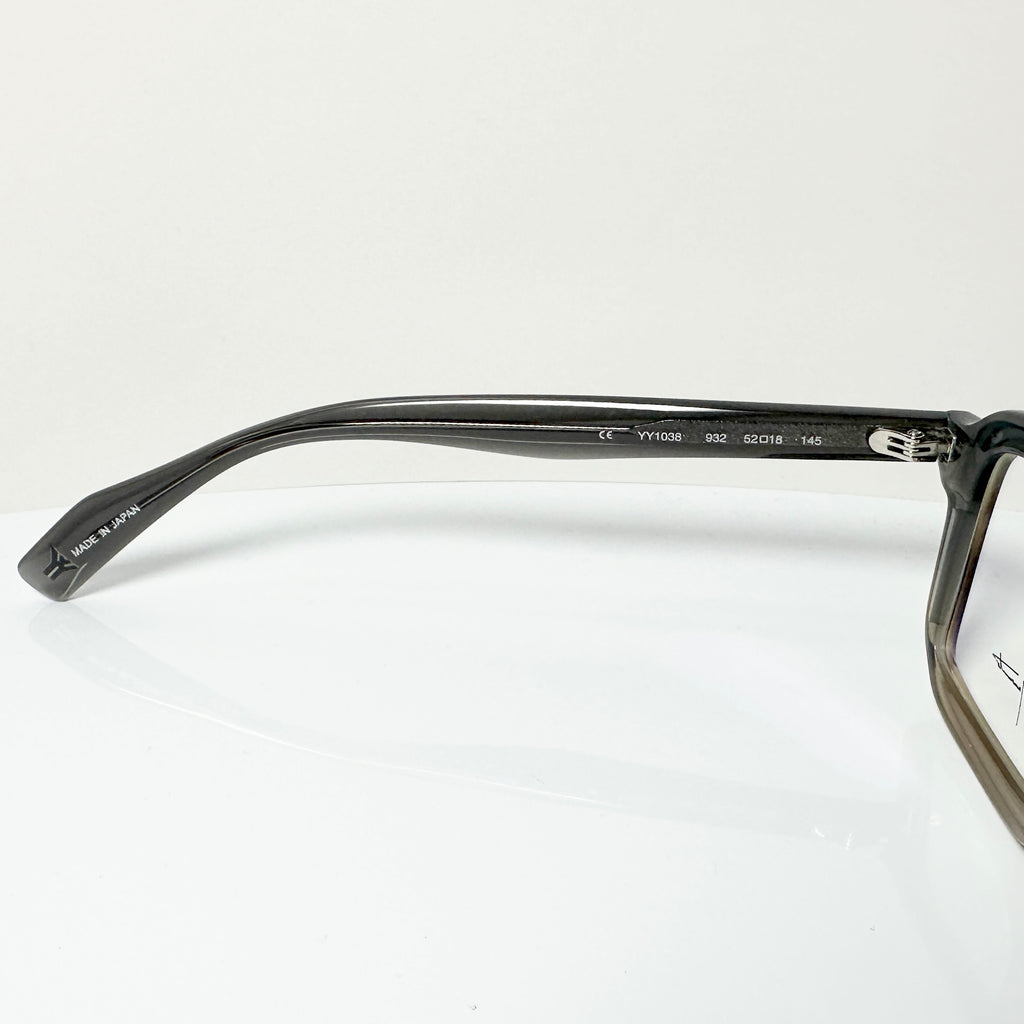 Yohji Yamamoto YY1038 932 Men's Eyeglasses Frame Matt Grey/Brown - Authentic New