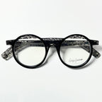 Yohji Yamamoto YY1035 019 Eyeglasses Frame in Black/Clear/Gold - Authentic New