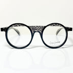 Yohji Yamamoto YY1035 019 Eyeglasses Frame in Black/Clear/Gold - Authentic New