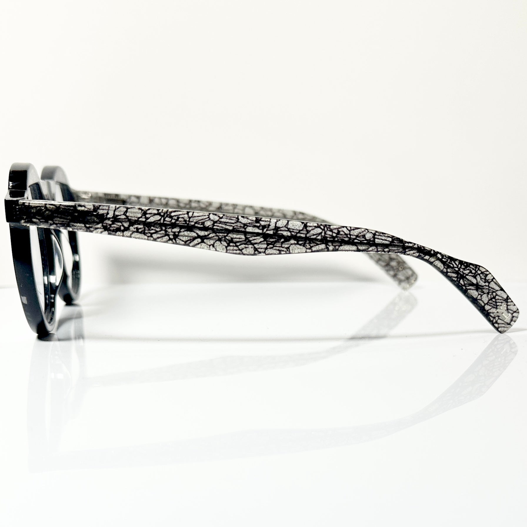 Yohji Yamamoto YY1035 019 Eyeglasses Frame in Black/Clear/Gold - Authentic New