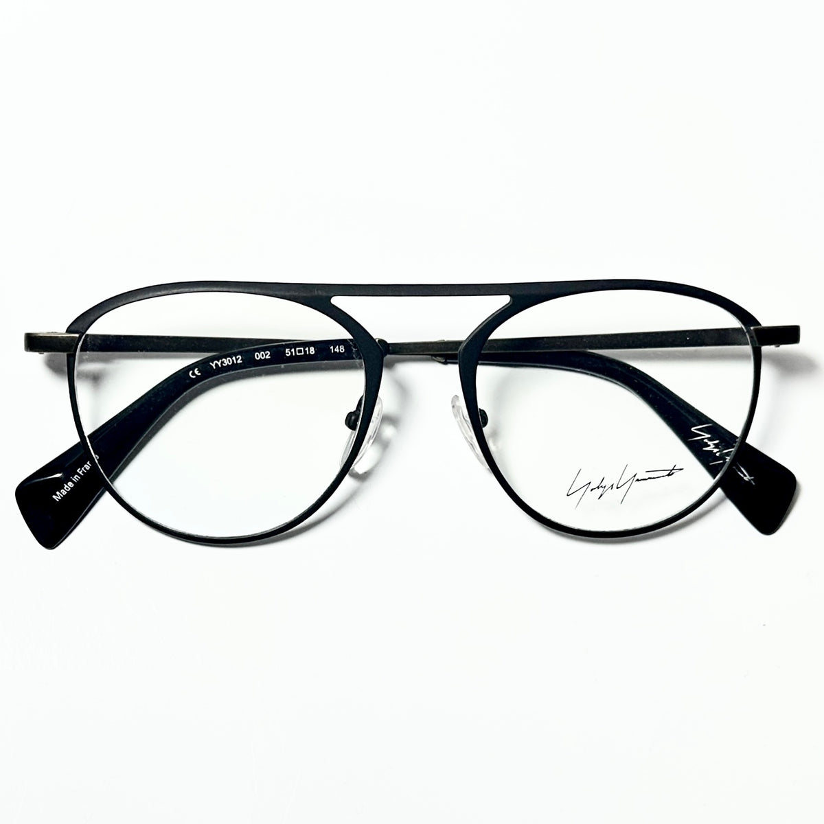 Yohji Yamamoto YY3012 002 Men's Eyeglasses Frame in Black  - Authentic New