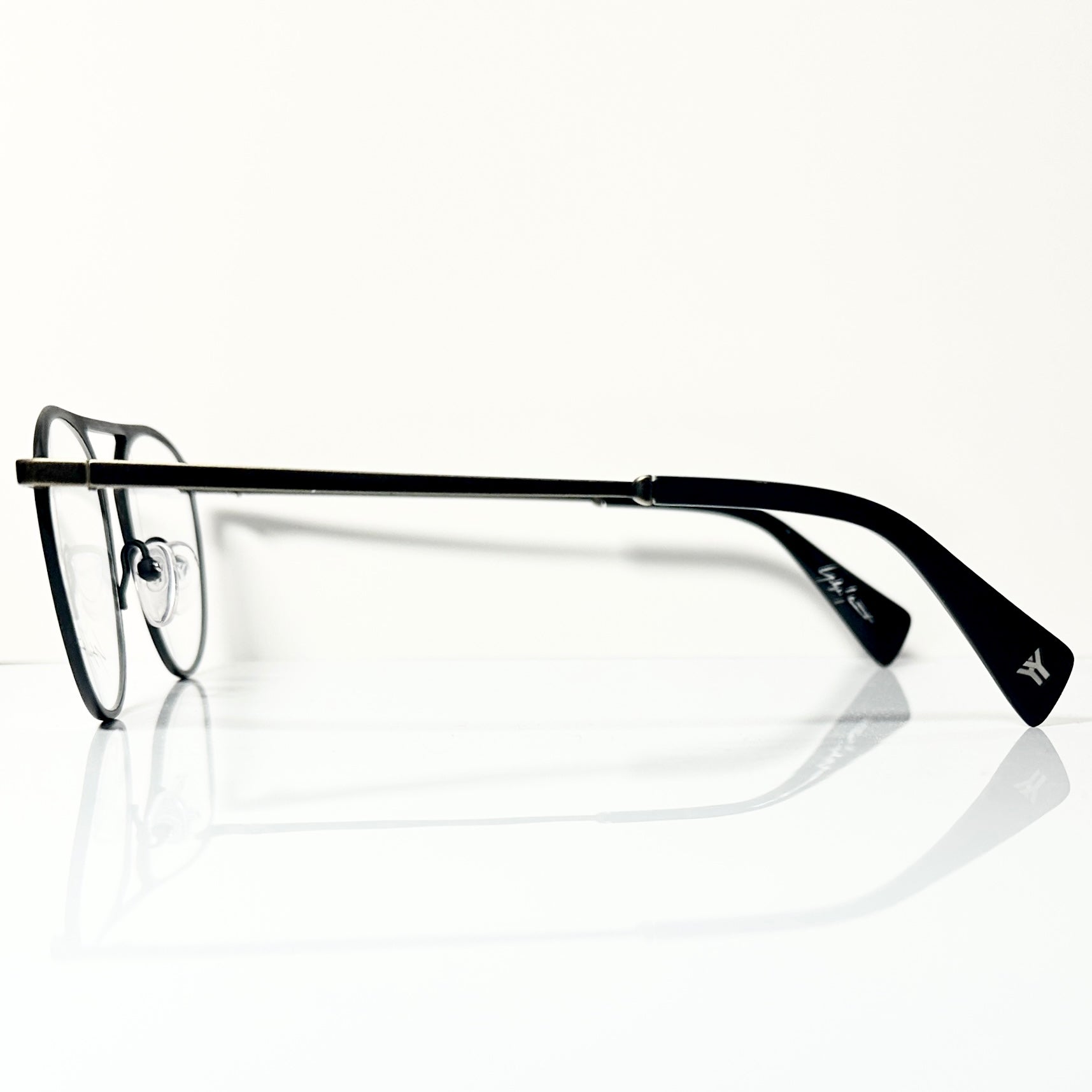 Yohji Yamamoto YY3012 002 Men's Eyeglasses Frame in Black  - Authentic New