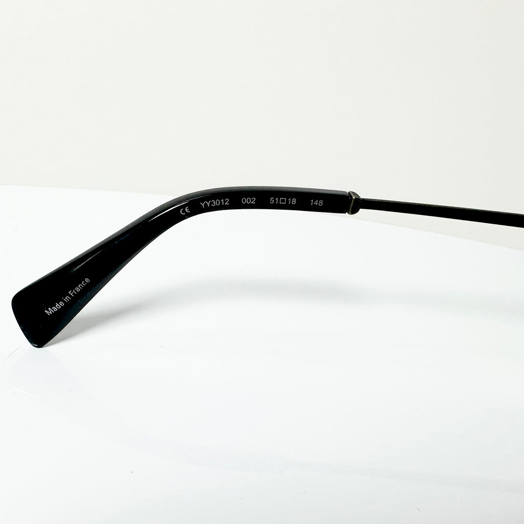 Yohji Yamamoto YY3012 002 Men's Eyeglasses Frame in Black  - Authentic New