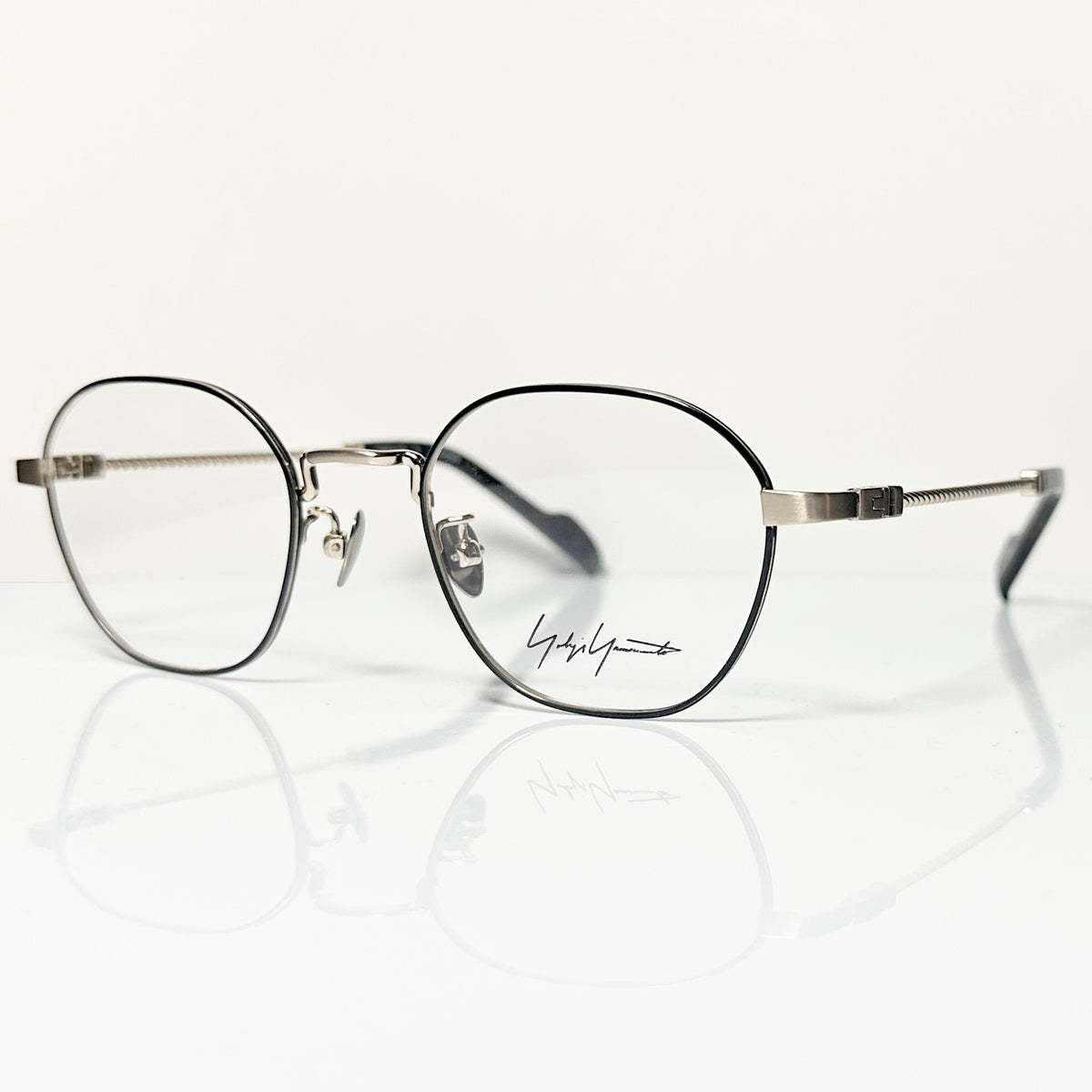 Yohji Yamamoto YY19-0026 6 Unisex Eyeglasses Frame in Black/Gold - Authentic New