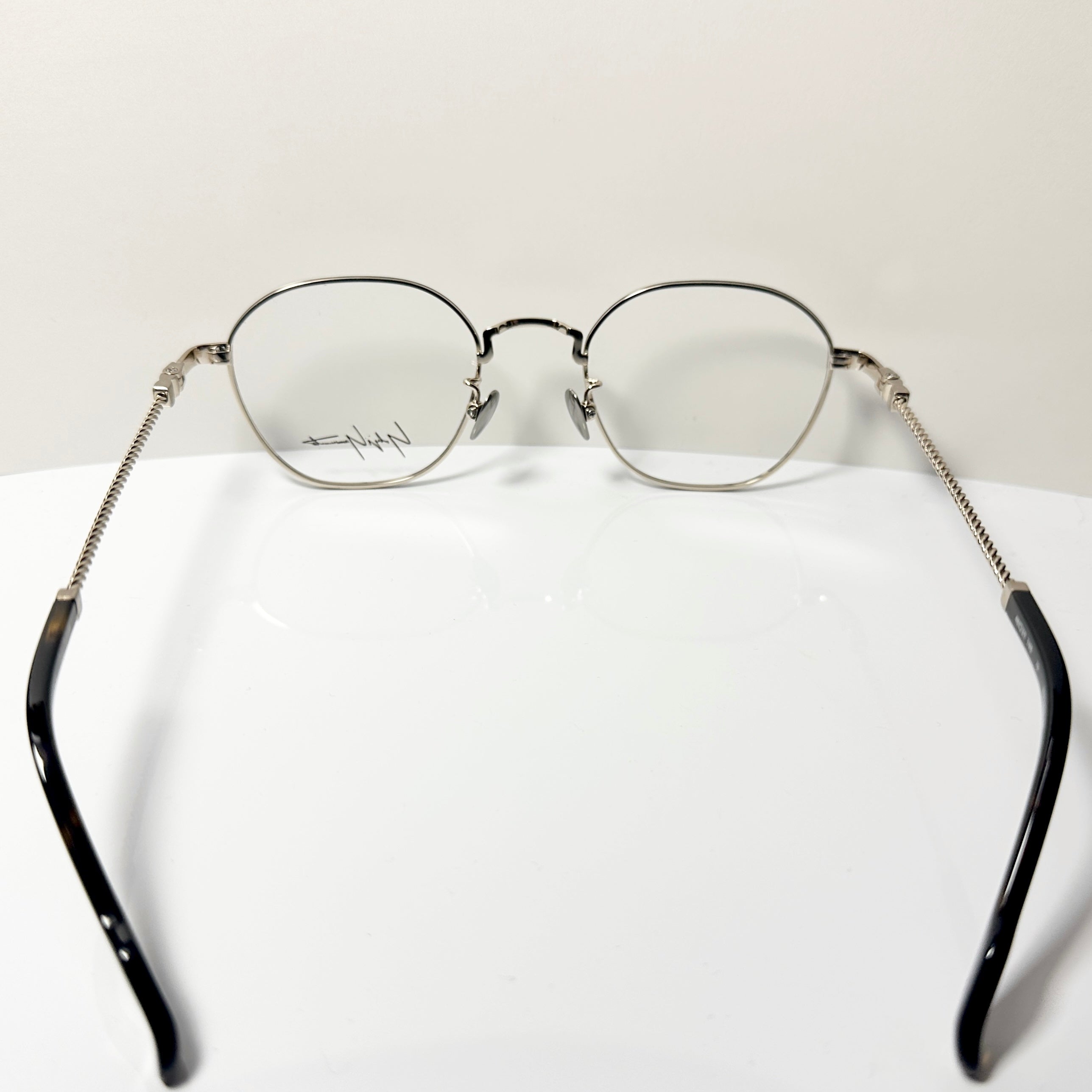 Yohji Yamamoto YY19-0026 6 Unisex Eyeglasses Frame in Black/Gold - Authentic New