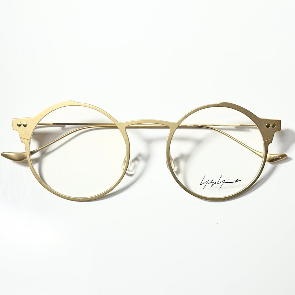 Yohji Yamamoto YY3025 403 Eyeglasses Frame in Gold - Authentic New