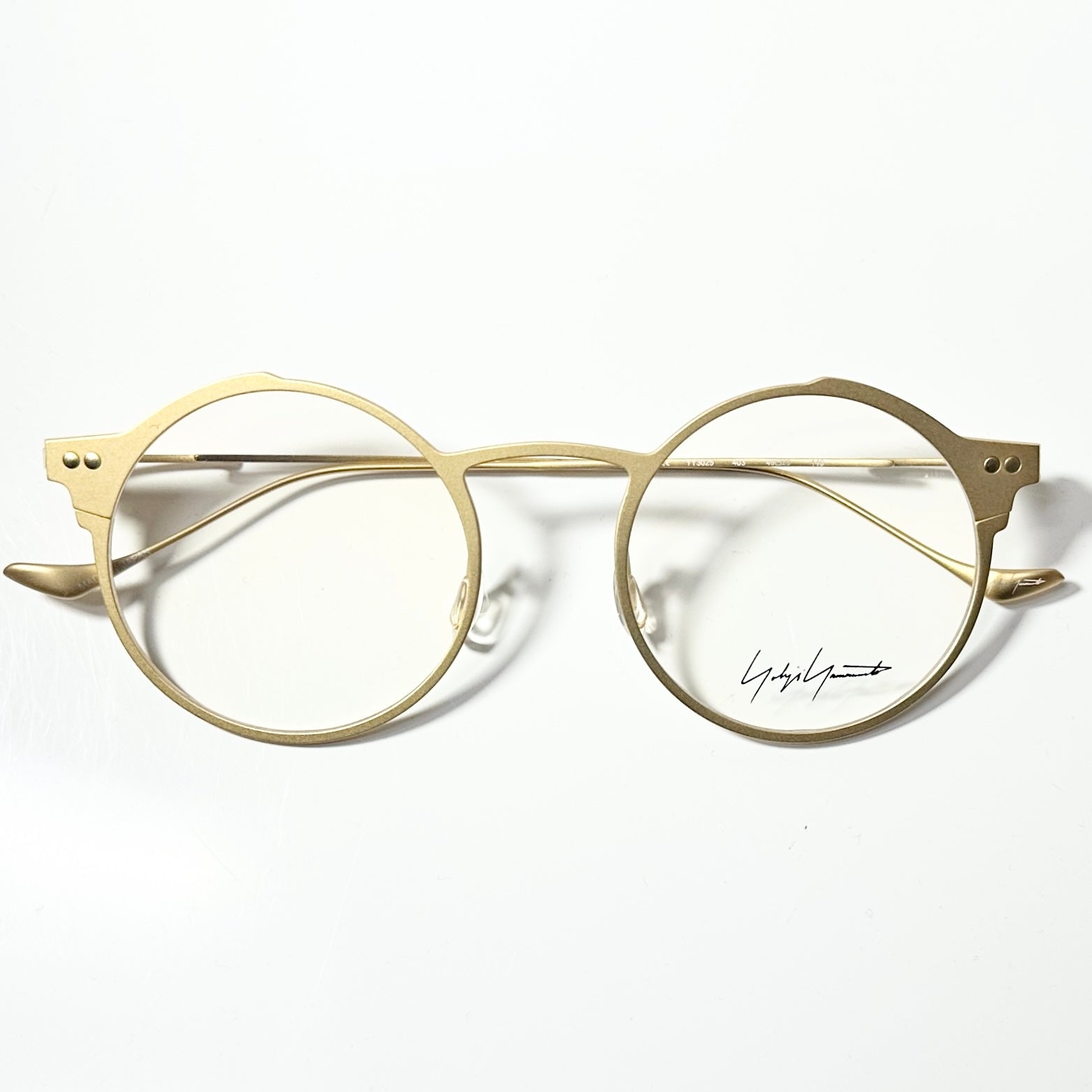 Yohji Yamamoto YY3025 403 Eyeglasses Frame in Gold - Authentic New