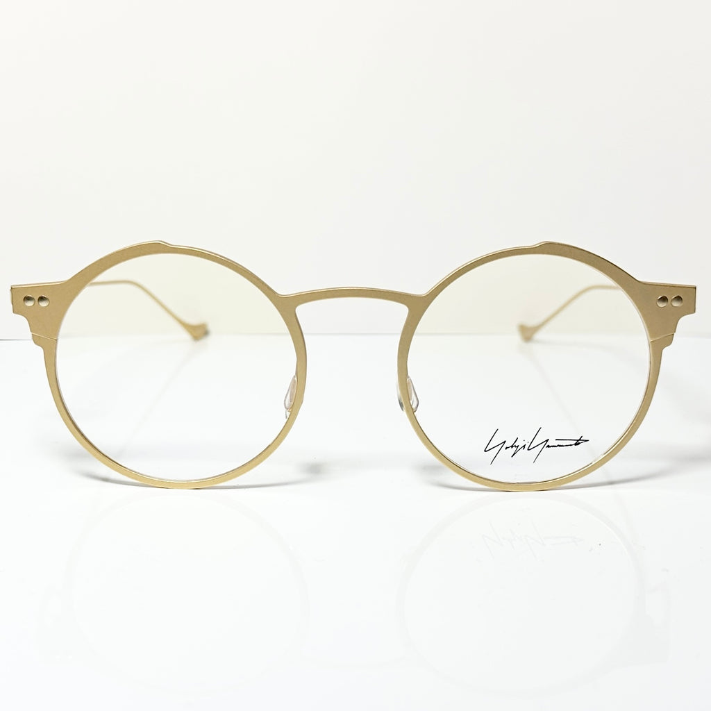 Yohji Yamamoto YY3025 403 Eyeglasses Frame in Gold - Authentic New