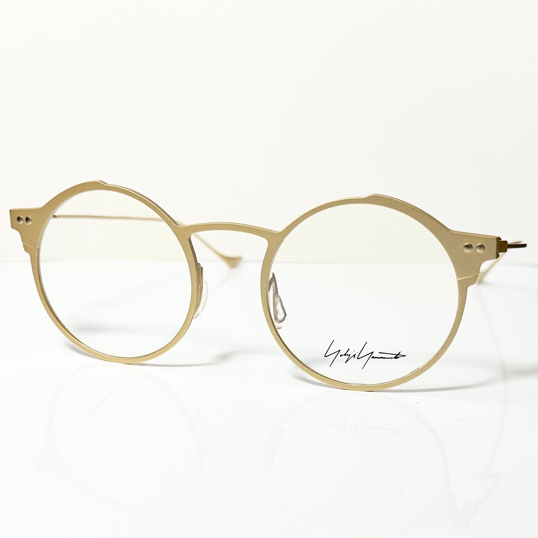 Yohji Yamamoto YY3025 403 Eyeglasses Frame in Gold - Authentic New