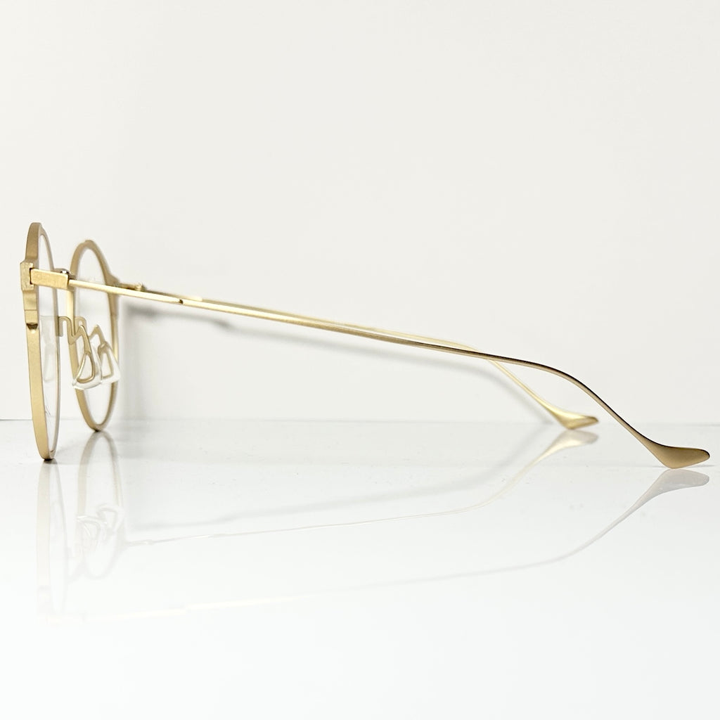 Yohji Yamamoto YY3025 403 Eyeglasses Frame in Gold - Authentic New