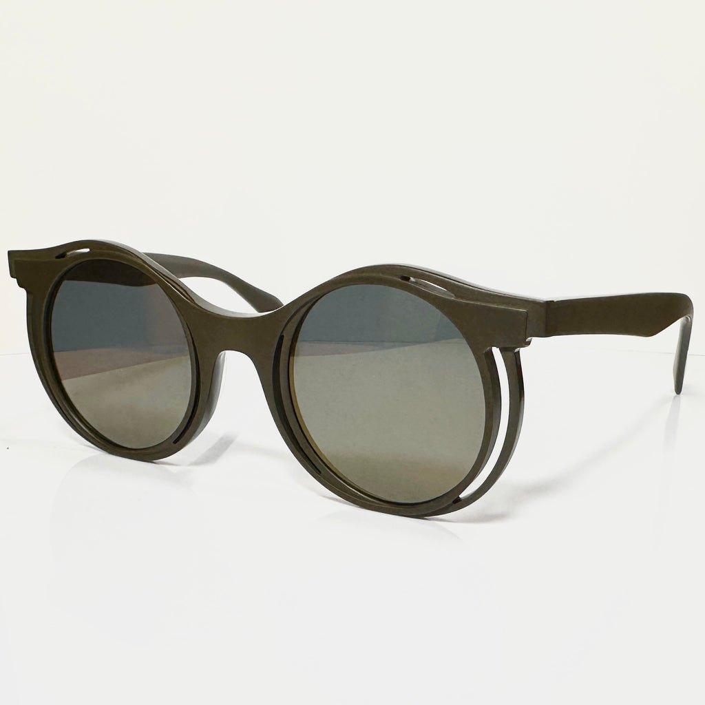 Yohji Yamamoto YY5021 115 Unisex Sunglasses Frame in Brown - Authentic New