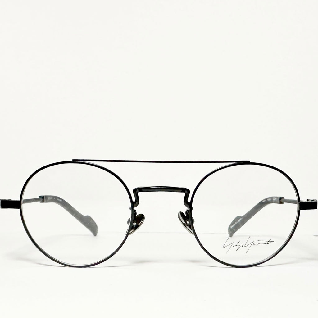 Yohji Yamamoto YY19-0026 1 Round Eyeglasses Frame in Black - Authentic New