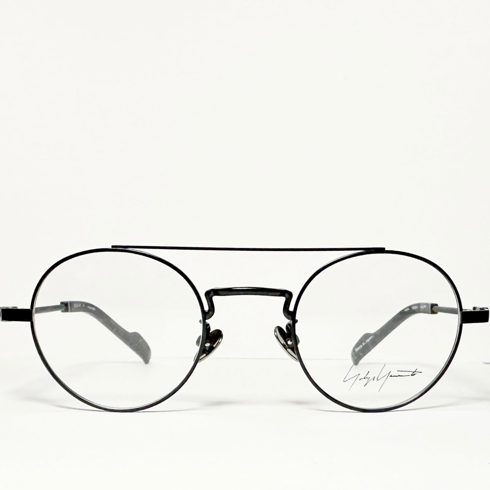 Yohji Yamamoto YY19-0026 1 Round Eyeglasses Frame in Black - Authentic New