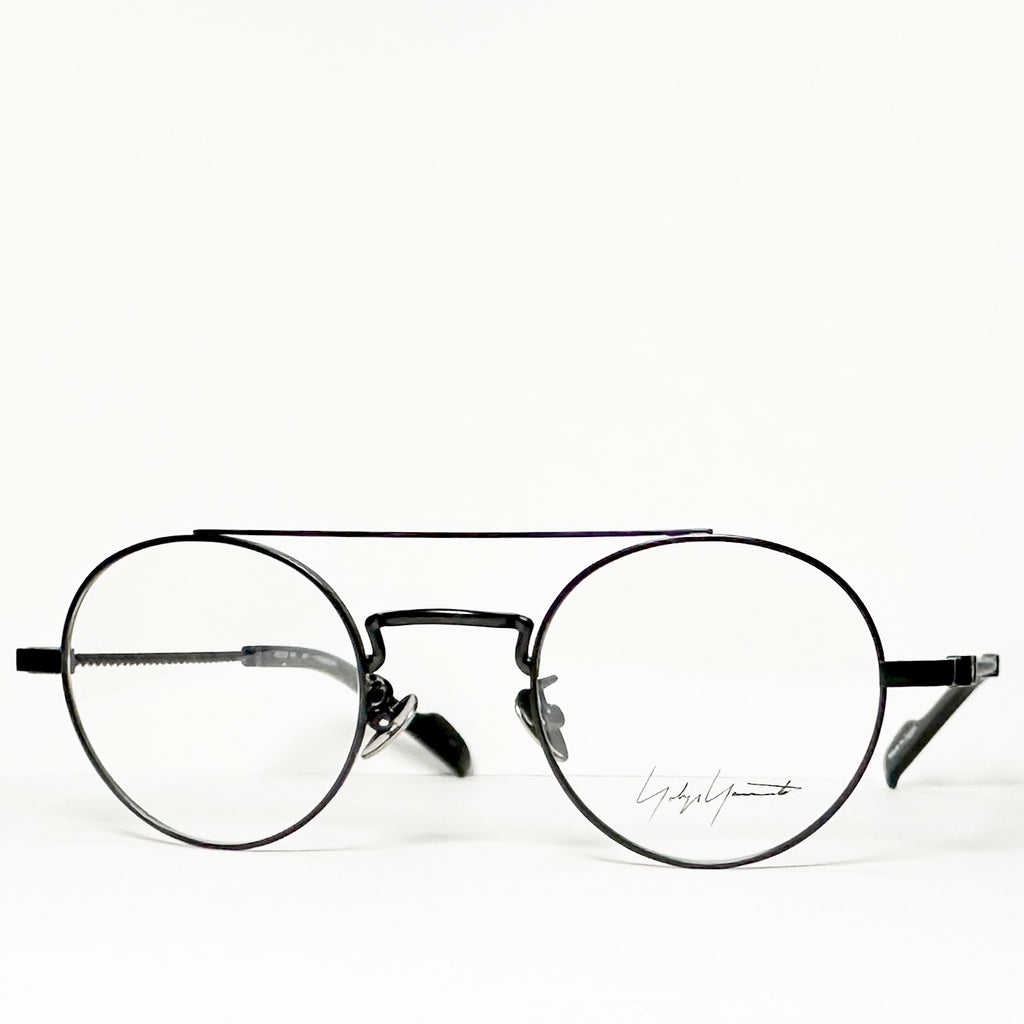 Yohji Yamamoto YY19-0026 1 Round Eyeglasses Frame in Black - Authentic New