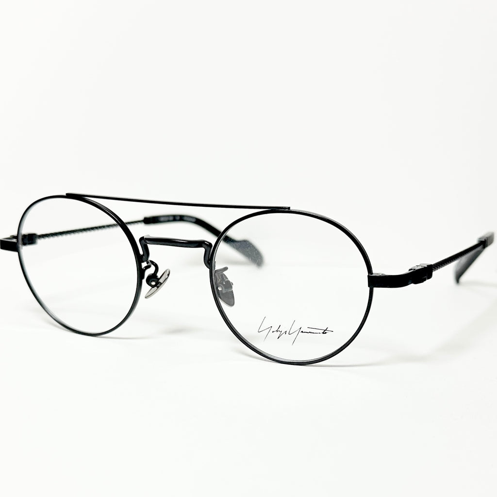 Yohji Yamamoto YY19-0026 1 Round Eyeglasses Frame in Black - Authentic New