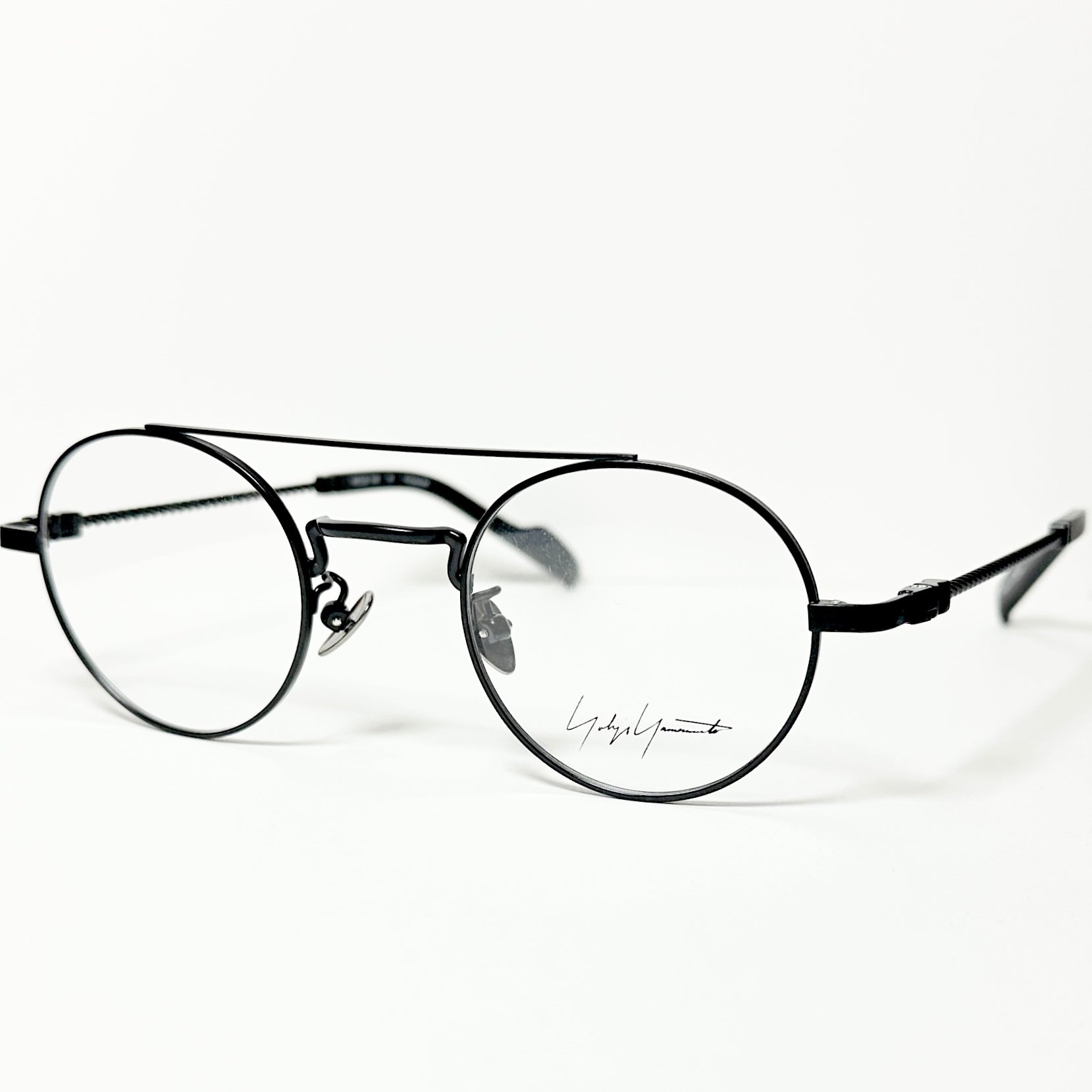 Yohji Yamamoto YY19-0026 1 Round Eyeglasses Frame in Black - Authentic New