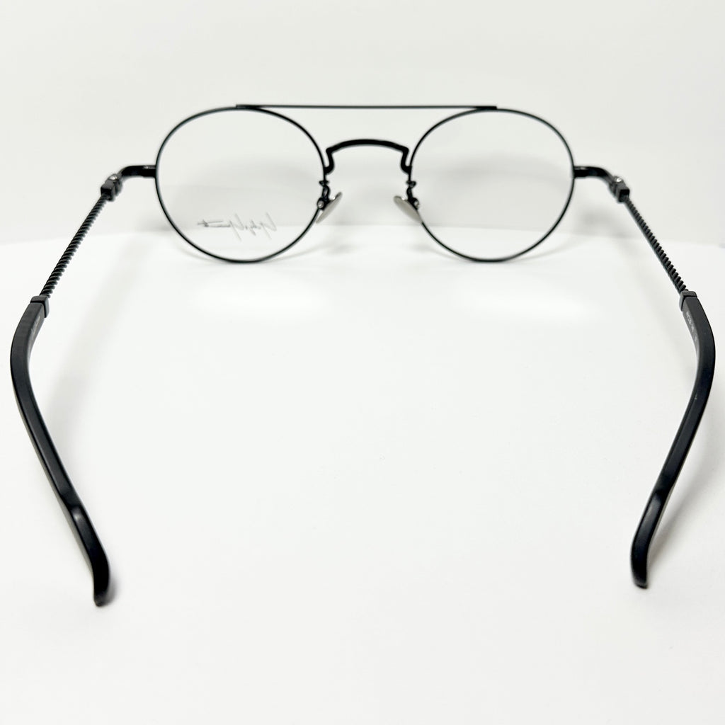 Yohji Yamamoto YY19-0026 1 Round Eyeglasses Frame in Black - Authentic New