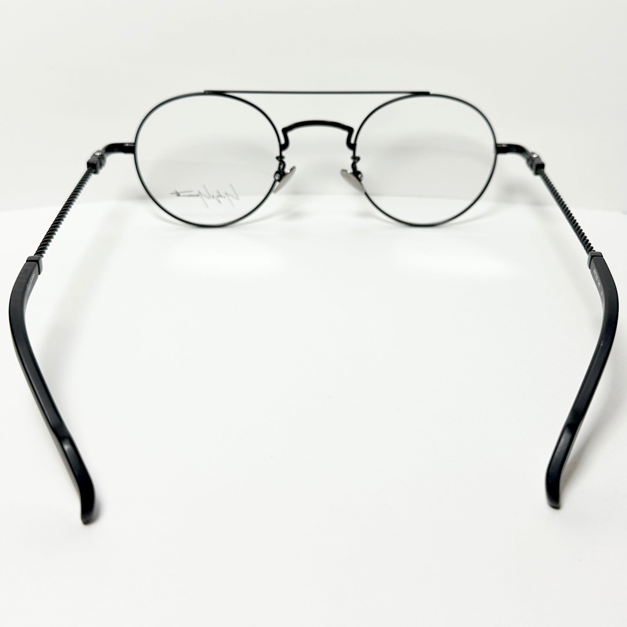 Yohji Yamamoto YY19-0026 1 Round Eyeglasses Frame in Black - Authentic New