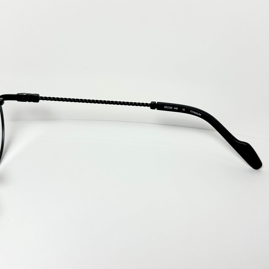 Yohji Yamamoto YY19-0026 1 Round Eyeglasses Frame in Black - Authentic New
